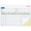 Adams Carbonless Invoice Book - Tape Bound - 2 PartCarbonless Copy - 7.93" x 5.56" Sheet Size - 2 x Holes - White, Canary - Assorted Sheet(s) - 1 Each