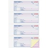 Adams Tapebound 3-part Money Receipt Book - 100 Sheet(s) - Tape Bound - 3 PartCarbonless Copy - 2.75" x 7.62" Form Size - White, Canary, Pink - Assort