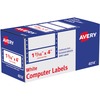 Avery&reg; Address Label - 1 7/16" Width x 4" Length - Permanent Adhesive - Dot Matrix - White - 1 / Sheet - 5000 Total Label(s) - 5000 / Box
