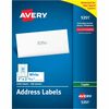 Avery&reg; Copier Address Labels - 1" Width x 2 13/16" Length - Permanent Adhesive - Rectangle - White - Paper - 33 / Sheet - 100 Total Sheets - 3300 