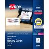 Avery&reg; Uncoated 2-side Printing Rotary Cards - Index Card - 3" x 5" - 150 / Box - 3 Sheets - Perforated, Heavyweight, Double-sided, Printable - Wh