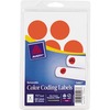 Avery&reg; 1-1/4" Color-Coding Labels - - Height1 1/4" Diameter - Removable Adhesive - Round - Laser - Red - 12 / Sheet - 400 / Pack