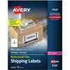 Avery&reg; 5-1/2" x 8-1/2" Labels, Ultrahold, 100 Labels (5526) - Waterproof - 5 1/2" Width x 8 1/2" Length - Permanent Adhesive - Rectangle - Laser -
