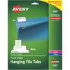 Avery&reg; Print/Write On Hanging File Tabs - 1/5 - Letter - 8.50" Width x 11" Length - Permanent - Matte White Film Tab(s) - 90 / Pack