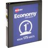Avery&reg; Economy View Binder - 1" Binder Capacity - Letter - 8 1/2" x 11" Sheet Size - 175 Sheet Capacity - 3 x Round Ring Fastener(s) - Internal Po