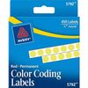 Avery&reg; 1/4" Color-Coding Labels - - Height1/4" Diameter - Permanent Adhesive - Round - Yellow - 450 / Pack - Self-adhesive