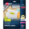 Avery&reg; Shipping Labels - 1" Width x 2 5/8" Length - Permanent Adhesive - Rectangle - Laser - Neon Yellow - Paper - 30 / Sheet - 25 Total Sheets - 