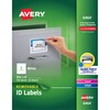 Avery&reg; Removable I.D. Labels - 3 21/64" Width x 4" Length - Removable Adhesive - Rectangle - Laser, Inkjet - White - Paper - 6 / Sheet - 25 Total 