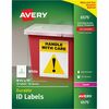 Avery&reg; TrueBlock ID Label - Waterproof - 8 1/2" Width x 11" Length - Permanent Adhesive - Rectangle - Laser - White - Film - 1 / Sheet - 50 Total 