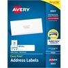 Avery&reg; Easy Peel White Inkjet Mailing Labels - 1" Width x 4" Length - Permanent Adhesive - Rectangle - Inkjet - White - Paper - 20 / Sheet - 100 T
