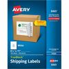 Avery&reg; TrueBlock Shipping Label - 8 1/2" Width x 11" Length - Permanent Adhesive - Inkjet - White - Paper - 1 / Sheet - 100 Total Sheets - 100 Tot