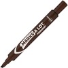 Avery&reg; Marks-A-Lot Desk-Style Permanent Markers - Large - 4.7625 mm Marker Point Size - Chisel Marker Point Style - Brown - Brown Plastic Barrel -