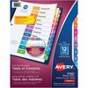 Avery&reg; Ready Index&reg; Table of Content Dividers for Laser and Inkjet Printers - 72 x Divider(s) - 1-12 - 12 Tab(s)/Set - 8.5" Divider Width x 11