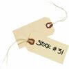 Avery&reg; Shipping Tags - #9 - 3.75" Length x 1.87" Width - Rectangular - String Fastener - 1000 / Box - Card Stock - Manila