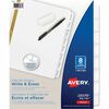 Avery Big Tab Write & Erase Dividers 8 Tabs 8 tabs - 8 x Divider(s) - 8 Write-on Tab(s) - 8 - 8 Tab(s)/Set - 8.5" Divider Width x 11" Divider Length -