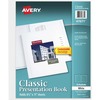 Avery&reg; White Presentation Book - Letter - 8 1/2" x 11" Sheet Size - 24 Sheet Capacity - Internal Pocket(s) - Polypropylene - Non-stick, Spill-free
