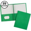 Avery Letter Report Cover - 8 1/2" x 11" - 70 Sheet Capacity - 3 x Prong Fastener(s) - 1/2" Fastener Capacity for Folder - 2 Internal Pocket(s) - Gree