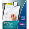 Avery&reg; Quick-Load Sheet Protectors - For Letter 8 1/2" x 11" Sheet - Clear - Polypropylene - 50 / Box
