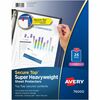 Avery&reg; Secure Top Sheet Protectors - For Letter 8 1/2" x 11" Sheet - 3 x Holes - Ring Binder - Top Loading - Clear - Polypropylene - 25 / Pack
