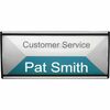 Advantus People Pointer Wall Sign - 1 Each - 8.8" Width x 4" Height - Mounting Hardware - Aluminum, Plastic - Black