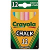 Crayola Colored Chalk - 3.3" Length - 0.4" Diameter - Assorted - 12 / Box