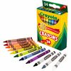 Crayola Regular-Size Crayons - 3.6" Length - 0.3" Diameter - Assorted - 24 / Box