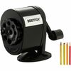 Bostitch Antimicrobial Manual Pencil Sharpener - Wall Mountable, Table Mountable - 8 Hole(s) - 4.3" Height x 2.5" Width - Metal - Black - 1 Each