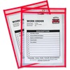 C-Line Neon Shop Ticket Holders, Stitched - Red, Both Sides Clear, 9" x 12" , 1 Each/Box, 43914