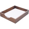 Carver Solid Wood Desk Tray - Desktop - Stackable - Walnut - Walnut - Oak - 1 Each