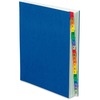Pendaflex A-Z Oxford Desk File/Sorters - 20 Printed Tab(s) - Character - A-Z - Blue Divider - Multicolor Mylar Tab(s) - 1 Each