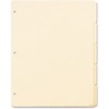 Oxford Ring Book Index Sheets - 5 x Divider(s) - Blank Tab(s) - 5 Tab(s)/Set - 8.5" Divider Width x 11" Divider Length - 3 Hole Punched - Manila Tab(s