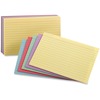 Oxford Color Index Cards - 3" x 5" - 100 lb Basis Weight - 100 / Pack - SFI - Acid-free