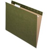 Pendaflex 1/5 Tab Cut Letter Recycled Hanging Folder - 8 1/2" x 11" - Internal Pocket(s) - Standard Green - 10% Recycled - 25 / Box