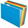 Pendaflex 1/5 Tab Cut Legal Recycled Hanging Folder - 8 1/2" x 14" - Blue, Red, Yellow, Orange, Green - 10% Recycled - 25 / Box