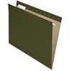 Pendaflex 1/5 Tab Cut Letter Recycled Hanging Folder - 8 1/2" x 11" - Green - 100% Recycled - 25 / Box