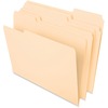 Pendaflex 1/3 Tab Cut Letter Recycled Top Tab File Folder - 8 1/2" x 11" - 3/4" Expansion - Top Tab Location - Assorted Position Tab Position - Manila