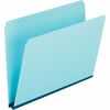 Pendaflex Letter Recycled Top Tab File Folder - 8 1/2" x 11" - 1" Expansion - Tyvek, Pressboard - Blue - 60% Recycled - 25 / Box