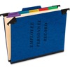Pendaflex 1/3 Tab Cut Recycled Hanging Folder - 9 1/2" x 11 3/4" - 2" Expansion - 1" Fastener Capacity for Folder - 5 Divider(s) - Pressguard - Blue -