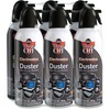 Falcon Dust-Off Compressed Gas Duster - Ozone-safe, Moisture-free - 6 / Pack - Black