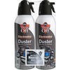 Falcon Dust-Off Compressed Gas Duster - Ozone-safe, Moisture-free - 2 / Pack