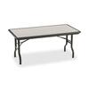 Iceberg IndestrucTable Folding Table - Rectangle Top - 1500 lb Capacity - 96" Table Top Length x 30" Table Top Width - 29" Height - Black, Granite, Po