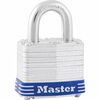 Master Lock High Security Padlock - Keyed Different - 0.28" Shackle Diameter - Cut Resistant, Rust Resistant - Steel - Silver - 1 Each