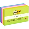 Post-it&reg; Notes Original Notepads - Floral Fantasy Color Collection - 500 - 3" x 5" - Rectangle - 100 Sheets per Pad - Unruled - Limeade, Citron, P