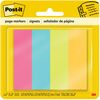 Post-it&reg; Page Markers - 1" x 3" - Rectangle - Assorted - Removable, Self-adhesive - 1 / Pack