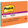 Post-it&reg; Super Sticky Notes - Energy Boost Color Collection - 180 - 6" x 8" - Rectangle - 45 Sheets per Pad - Unruled - Vital Orange, Tropical Pin