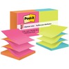 Post-it&reg; Dispenser Notes - 1200 - 3" x 3" - Square - 100 Sheets per Pad - Unruled - Power Pink, Vital Orange, Acid Lime, Aqua Splash - Paper - Ref