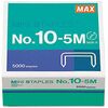 MAX HD-10DF Mini Staples - 100 Per Strip - Heavy Duty - 3/16" Leg - 5/16" Crown - Holds 20 Sheet(s) - for Paper - Silver - 0.2" Height x 0.4" Width500