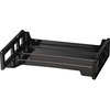 Officemate Side-Loading Desk Tray - 2.8" Height x 13.2" Width x 9" DepthDesktop - Stackable, Durable, Non-stick, Portable, Carrying Handle - Black - 1