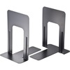 Officemate Non-Skid Bookends - 9" Height x 5.9" Width x 8.2" DepthDesktop - Non-skid Base, Chip Resistant, Non-slip, Scratch Resistant - Enamel - Blac