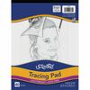 UCreate Tracing Pad - 40 Sheets - Plain - Unruled Margin - 9" x 12" - Transparent Paper - Bleed-free - 40 / Pad